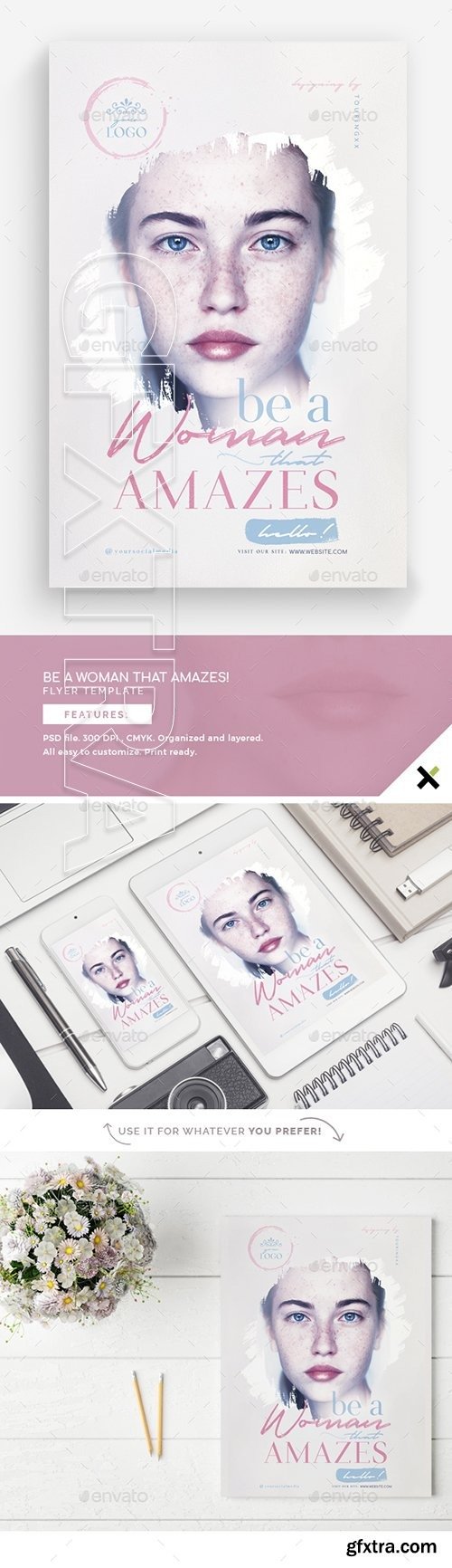 GraphicRiver - Be A Woman That Amazes Flyer Template 22712176