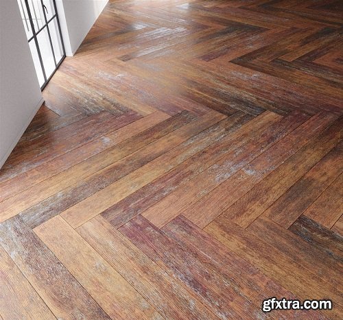 Rustic Wooden Floor, Worn Out