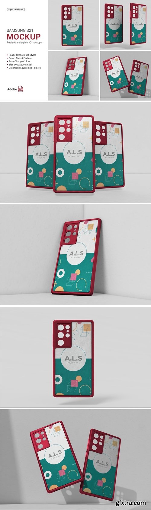 Mockup Casing Samsung Galaxy S21