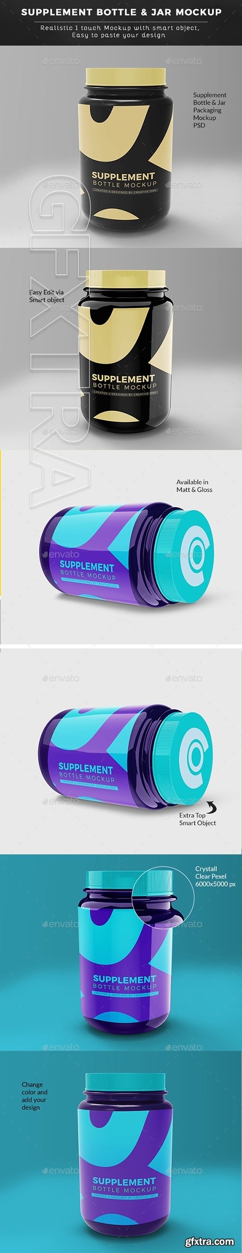 GraphicRiver - Supplement Bottle or Jar Mockup 22702581