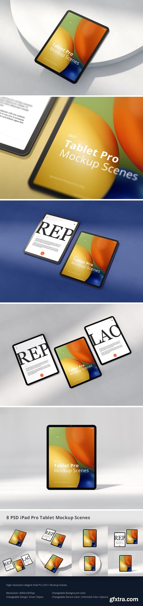 GraphicRiver - Tablet Pro Mockup Scenes 2021 33596632