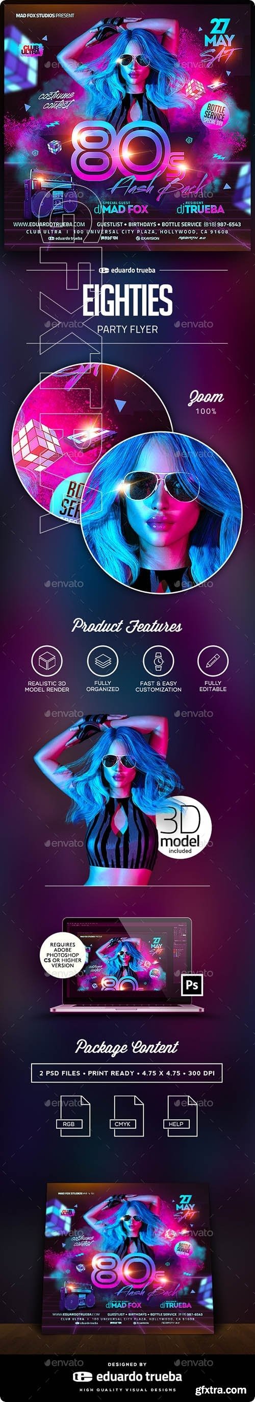 GraphicRiver - 80s Flash Back Party Flyer 22671001