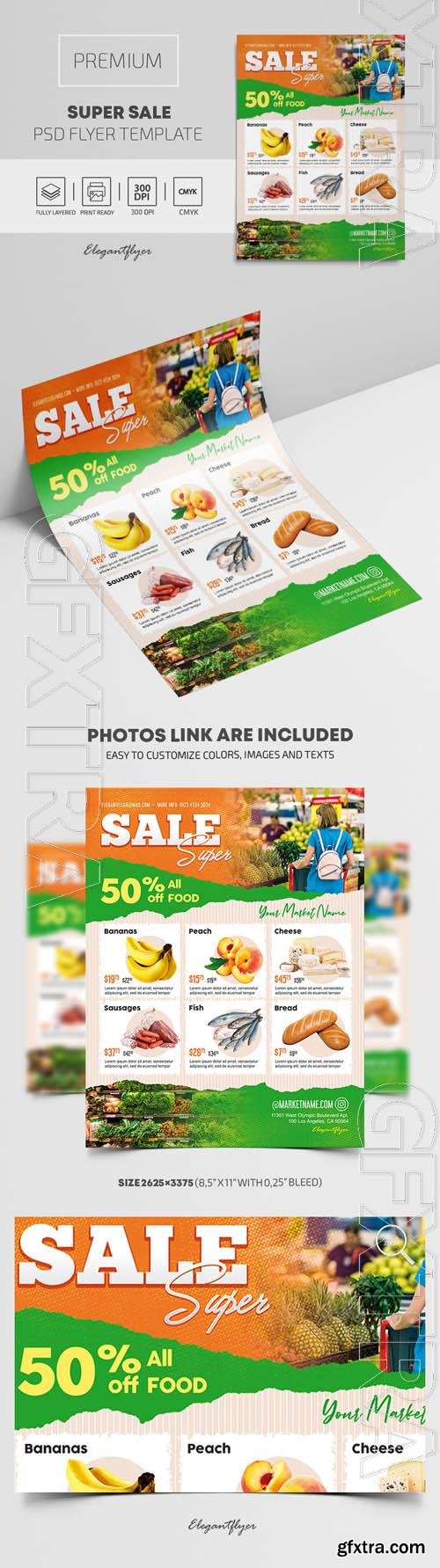 Super Sale Premium Flyer PSD Template