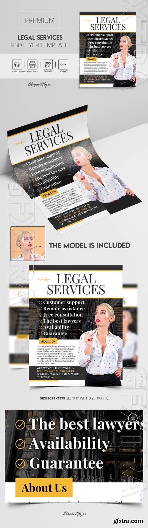 Legal Services Premium PSD Flyer Template