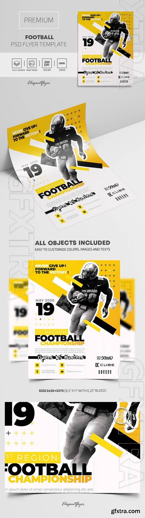 Football Premium PSD Flyer Template