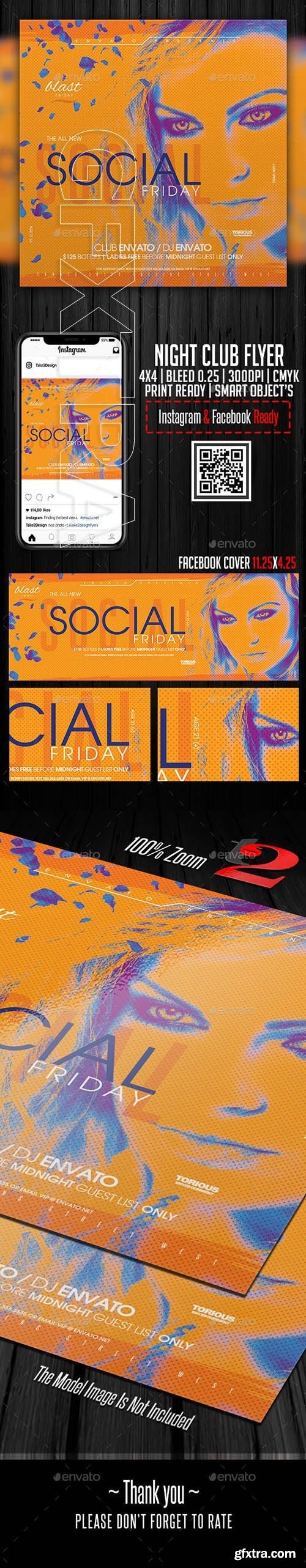 GraphicRiver - Night Club Flyer & Facebook Cover Template 22652339