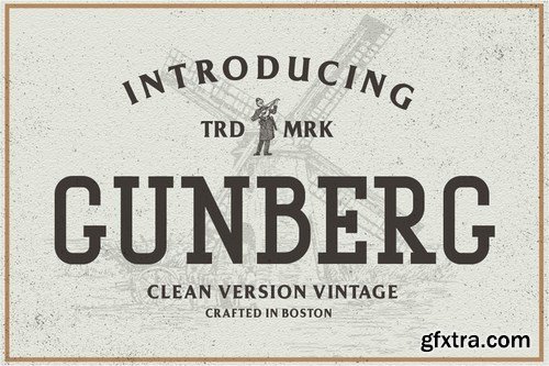 Gunberg Vintage Font