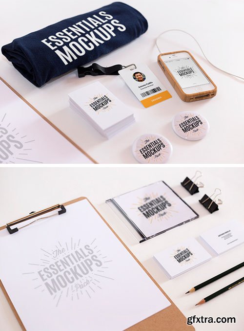 The Essentials PSD Mockups Pack