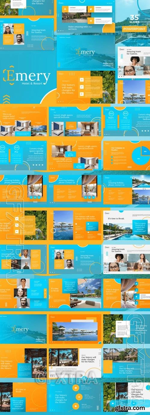 Hotel & Resort Powerpoint, Keynote and Google Slides Template