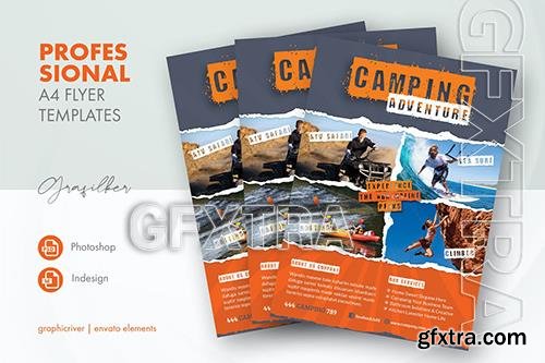 Camping Adventure Flyer Templates 9BMNPF6