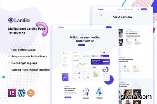 ThemeForest - Landio v1.0.0 - Multipurpose Elementor Template Kit - 33704112