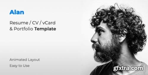 ThemeForest - Alan v1.0.0 - CV/Resume Template - 32095597