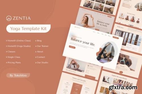 ThemeForest - Zentia v1.0.1 - Yoga Teacher & Studio Elementor Template Kit - 33684162