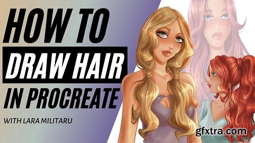 How to Draw Hair in Procreate (part 2)