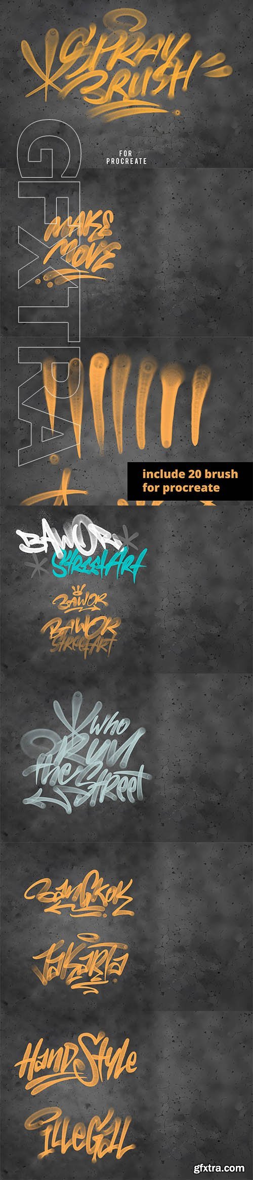 CreativeMarket - Procreate Graffiti Brush Set 3717940