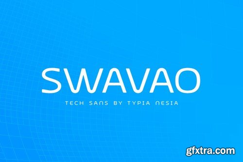 Swavao Futuristic Modern font - Techno Sans Serif