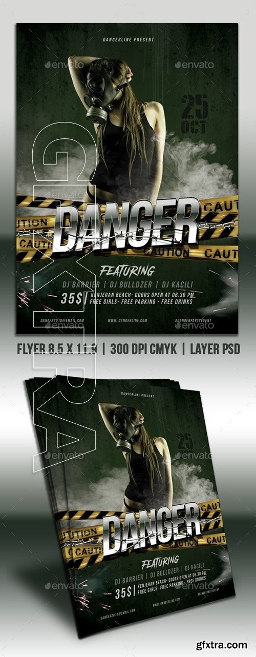 GraphicRiver - Danger Party Flyer 22489462