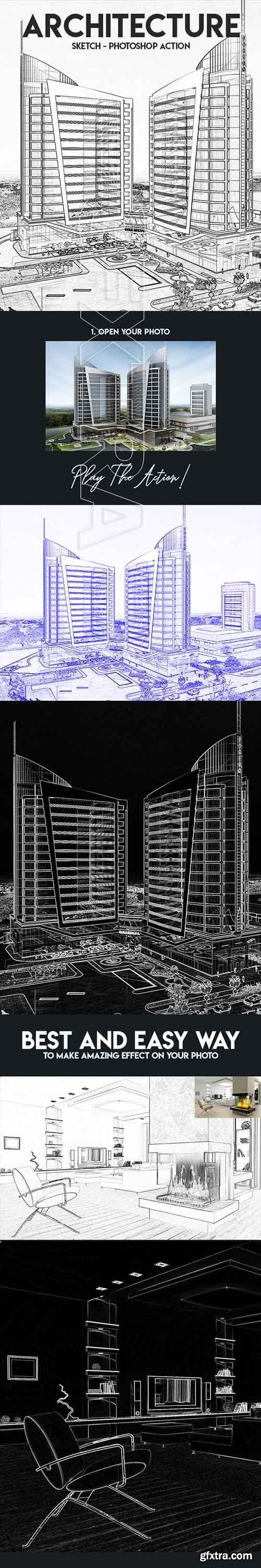 GraphicRiver - Architecture Sketch - Photoshop Action 22460740 » GFxtra