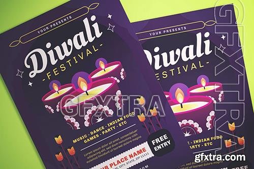 Diwali Event Flyer HJBBU3B