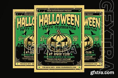 Halloween Party Flyer Retro YABNSQH