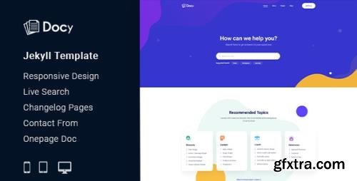 ThemeForest - Docy v1.0 - Documentation And Knowledge Base Jekyll Template - 33654759