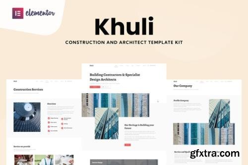 ThemeForest - Khuli v1.0.0 - Construction & Architecture Elementor Template Kit - 33554621