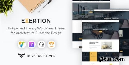 ThemeForest - Exertion v1.4 - Architecture & Interior Design WordPress Theme - 23373932