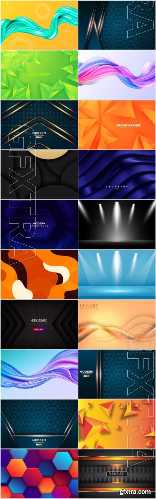 Set abstract vector background