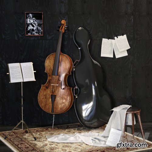 Music Set With Cello