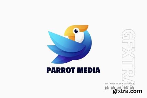 Parrot gradient logo design