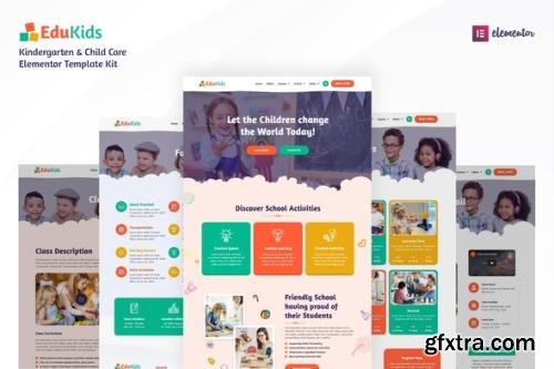 ThemeForest - Edukids v1.0.1 - Kindergarten Child Care Elementor Template Kit - 33715767