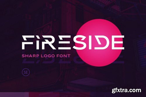 Fireside - Sharp Logo Font