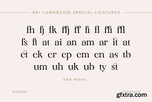 Roserri - Modern Ligature Serif