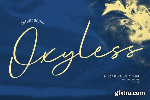 Oxyless Script Font