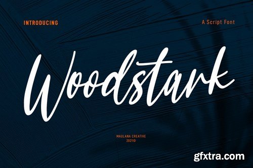 Woodstark Script Brush Font