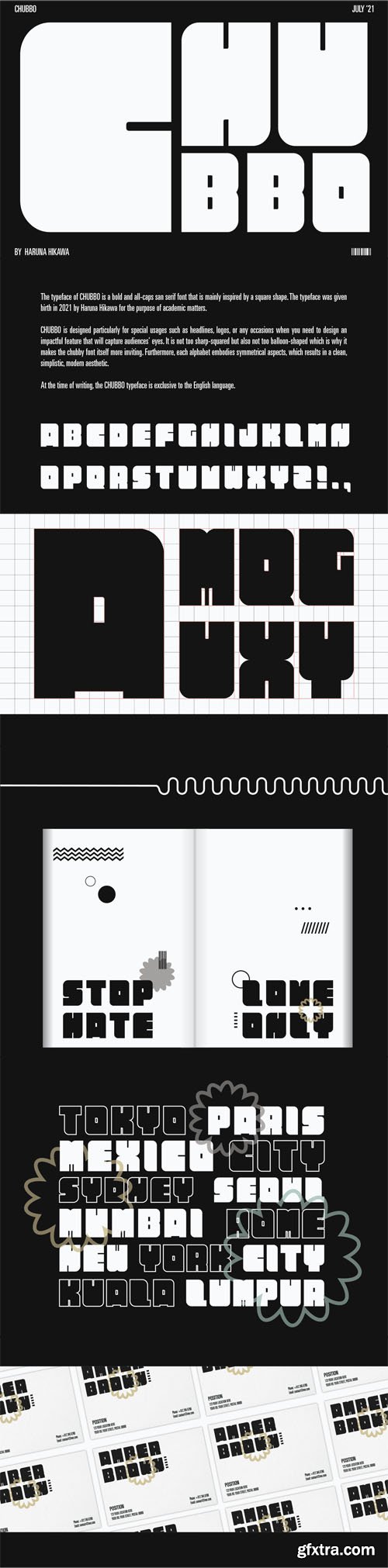 Chubbo Bold - All Caps Sans Serif Display Font