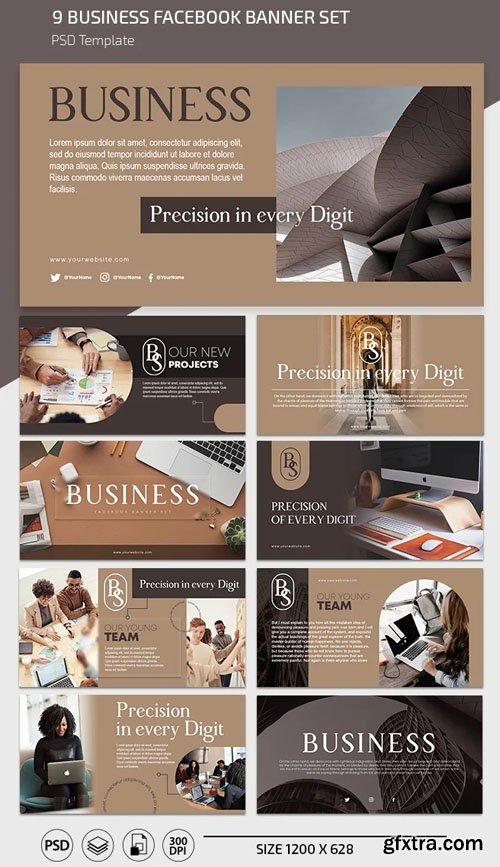 9 Business Facebook Banners PSD Templates