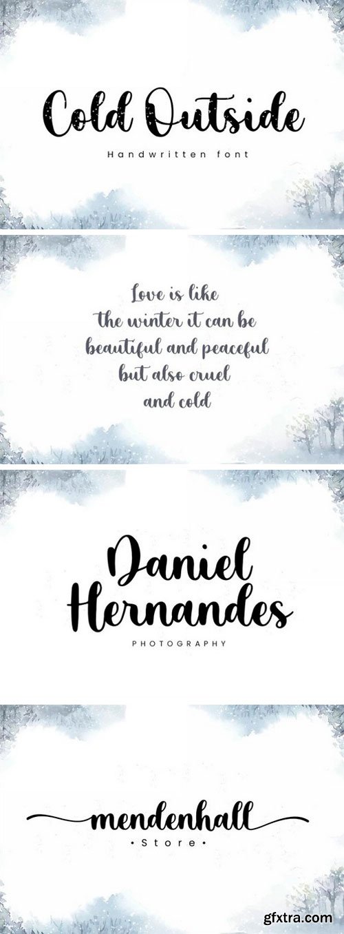 Cold Outside Script Font