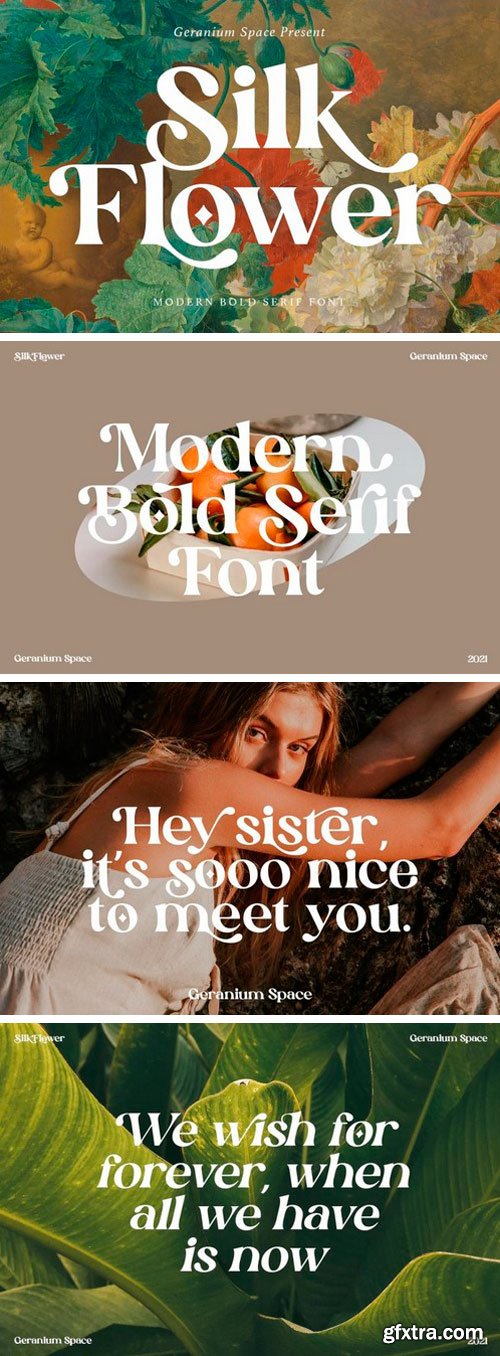 Silk Flower Serif Font