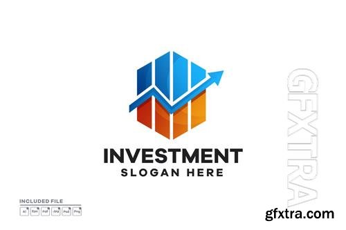 Business Investment Gradient Logo Design