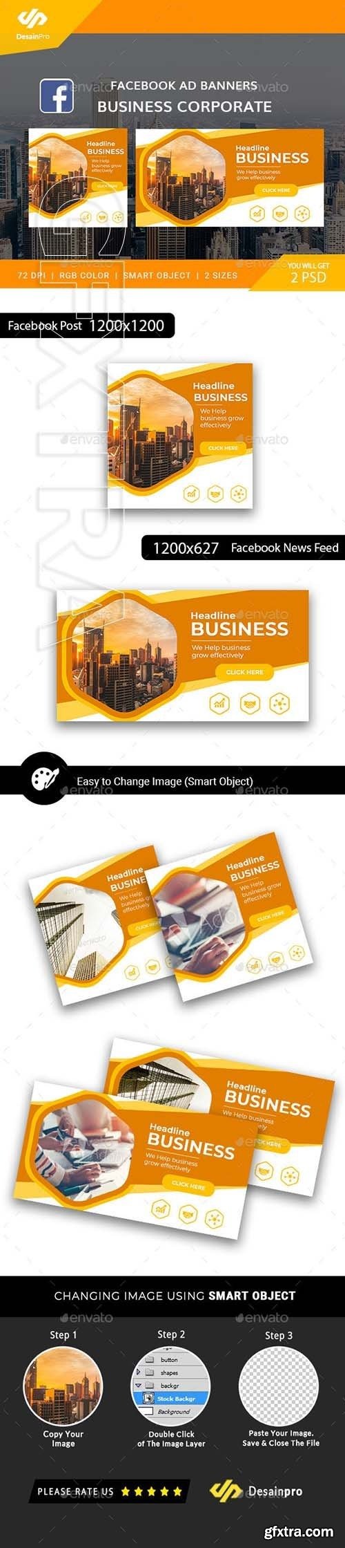 GraphicRiver - Business Corporate Facebook Ad Banners - AR 21892758