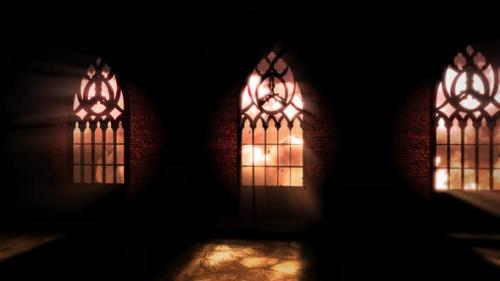 Videohive - Mystical dark hall of castle - 33761895 - 33761895