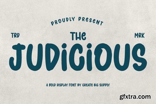 Judicious - Bold Display font