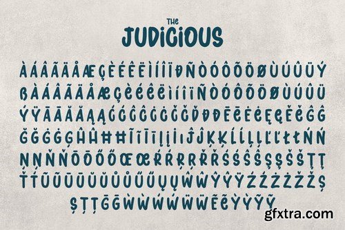 Judicious - Bold Display font