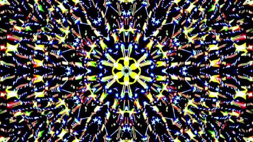 Videohive - background Bright abstract light streaks set in full color kaleidoscope - 33790147 - 33790147