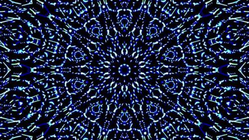 Videohive - Bright abstract light flickering streaks set blue color, kaleidoscope - 33790258 - 33790258