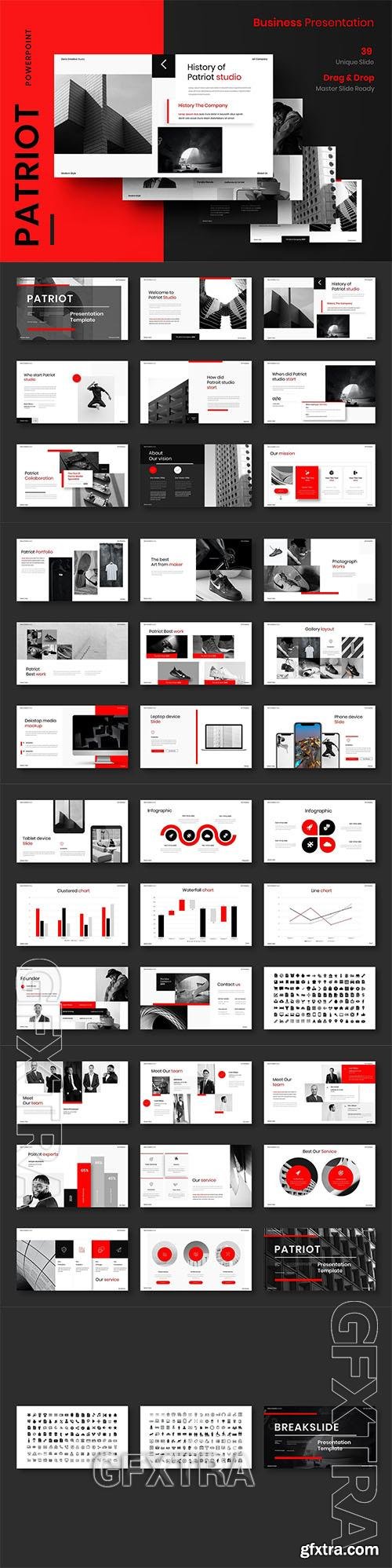 Patriot – Business Powerpoint, Keynote and Google Slides Template