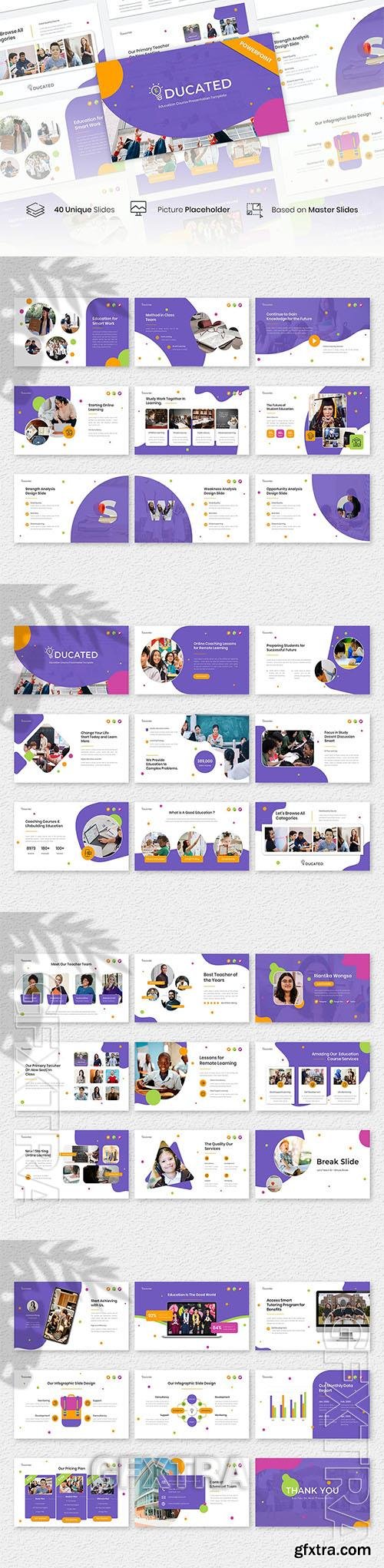 Educated – Education Course Presentation Template DXDUY7N