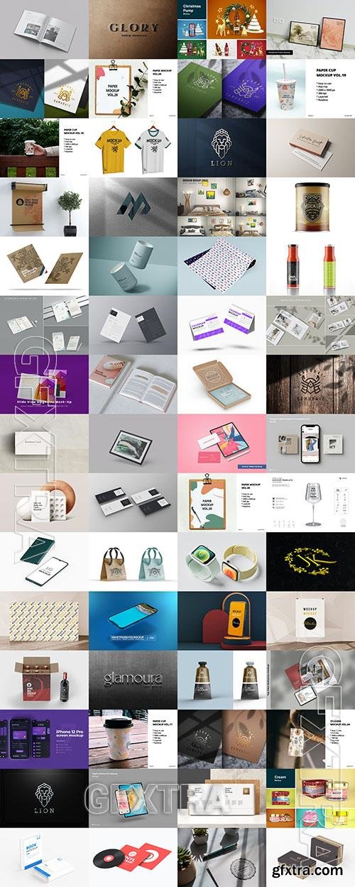 60 Different Mock-ups Bundle