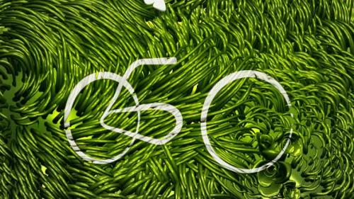 Videohive - Bicycle Scribbling on Green Environment - 33180346 - 33180346